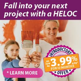 Fall into your next project with a HELOC — Introductory 3.99% APR* for 12 months